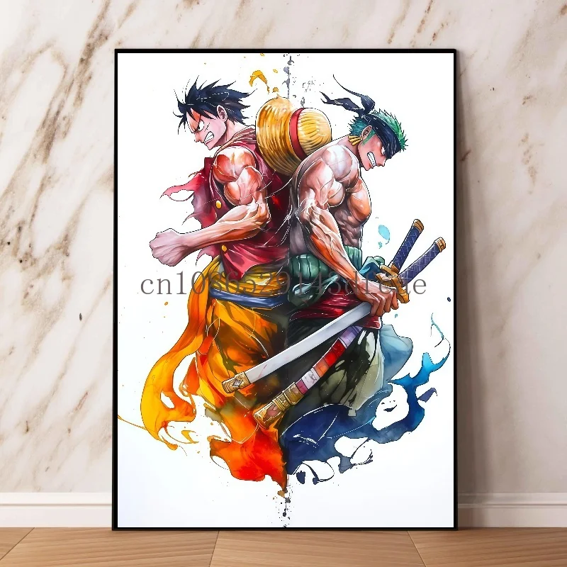 One Piece Classic Anime Character Luffy Poster Living Room Decoration Colorful Printing HD Canvas Painting Art Painting Gifts