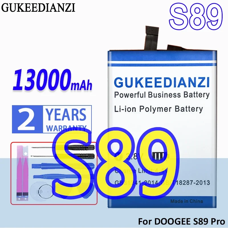 

Аккумулятор большой емкости аккумулятор GUKEEDIANZI 13000 мАч Для DOOGEE S89 Pro мобильный телефон Batteria