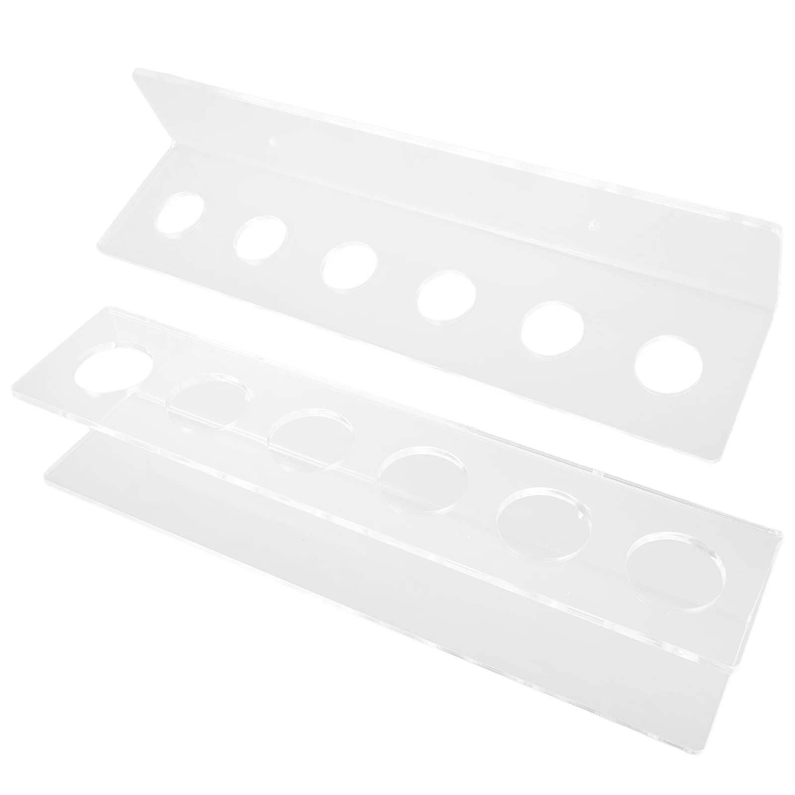 

6 Billiard Cue Racks Acrylic Wall Mount Holders Balls Space Saving Durable Material Stylish Design Golf Ball Display Case