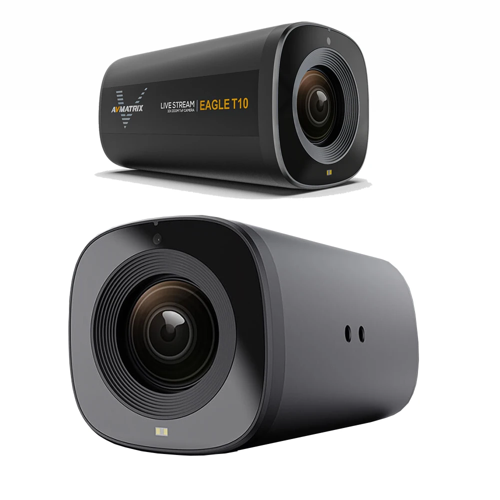 AVMATRIX Eagle T10 Live Streaming HDMI Camera USB Type-C Output 500 Megapixel CMOS Sensor 10X Optical