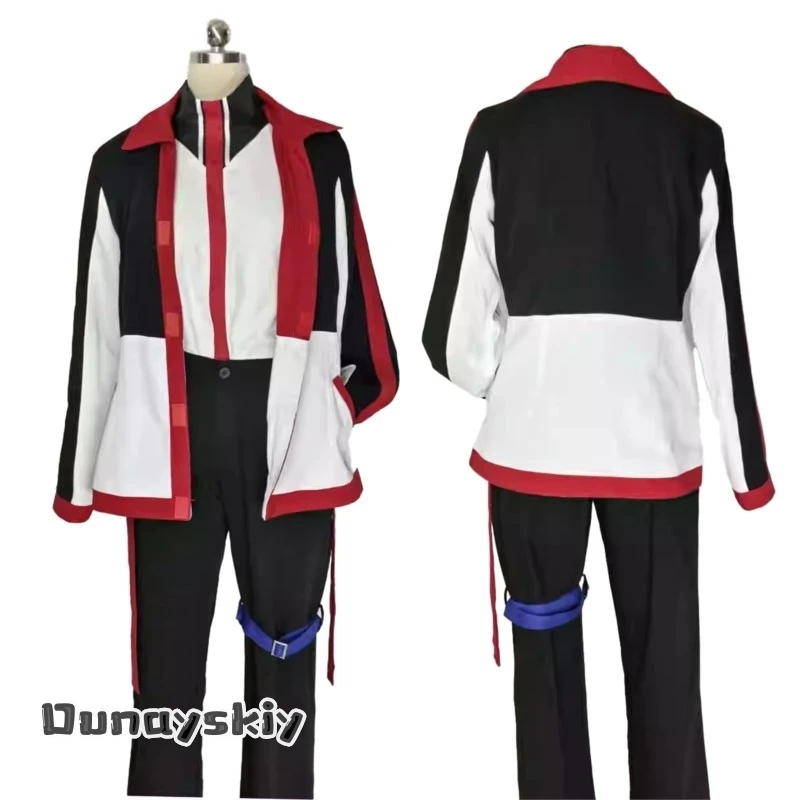 Limbus Company Yuli Cosplay Costume aBcAzO@Daily Outfit Anime Character Roleplay Outfit Earring Prop Hair Tie Halloween Red Suit - view 6