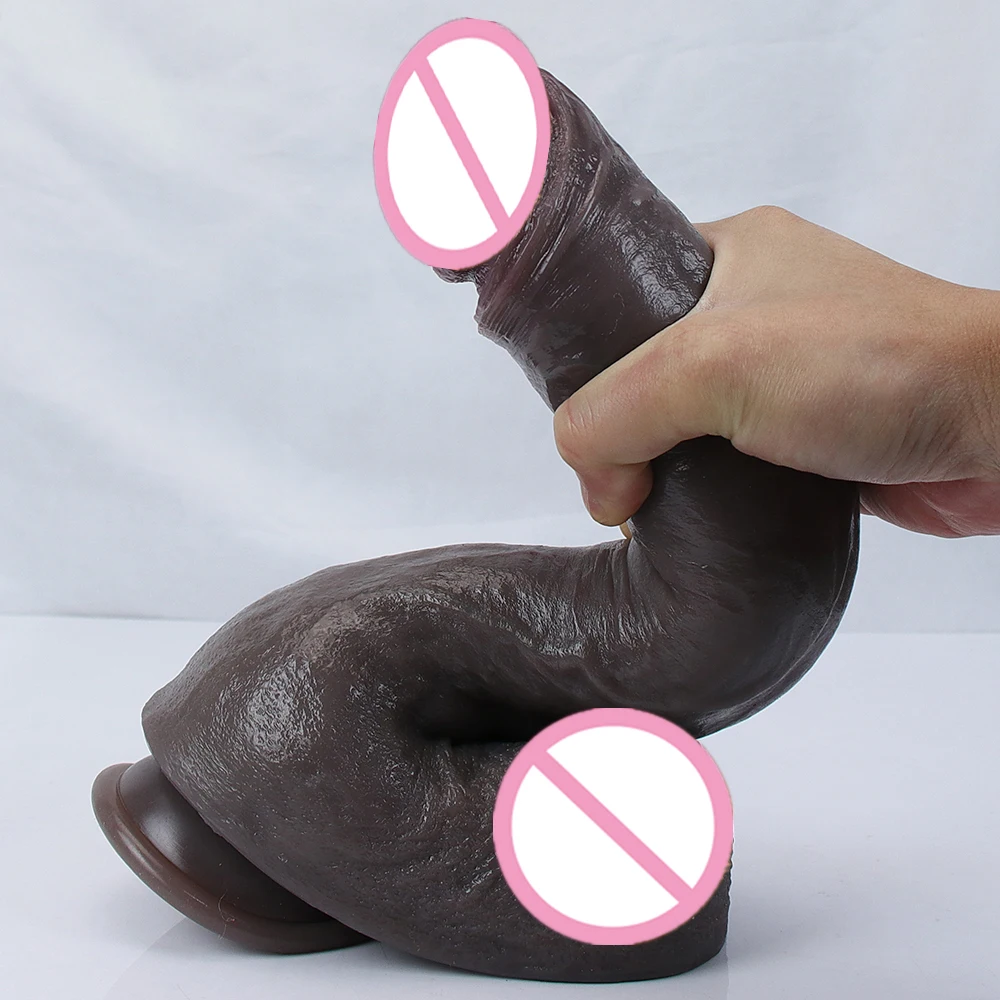 Thick Huge Thrusting Dildo Soft Anal Sex Toys Big Adult Penis Prostate Stimulator Dick Suction Cup For Woman Vagina Masturbation