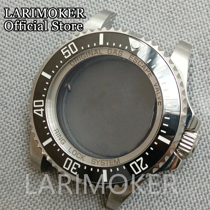 LARIMOKER 43mm Watch Case Sapphire glass fit NH34 NH35 NH39 ETA2824 PT5000 ST2130 MIYOTA8215 821A 8205 DG MINGZHU Band