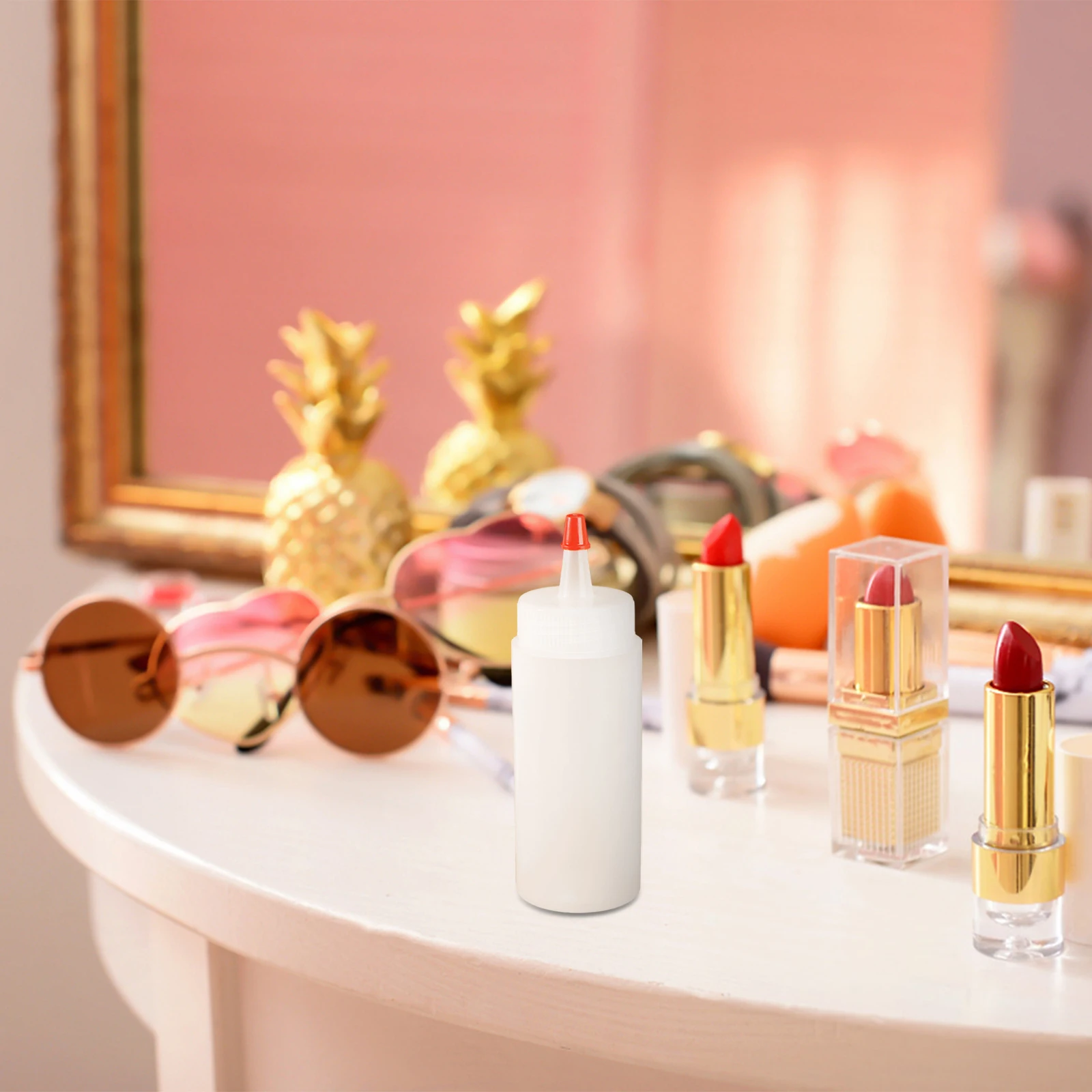 

6pcs 120Ml 4Oz Plastic Capacity Dispenser Multi-Functional Squeeze Bottles For Liquid Toner Moisturizer Glue High Temperature