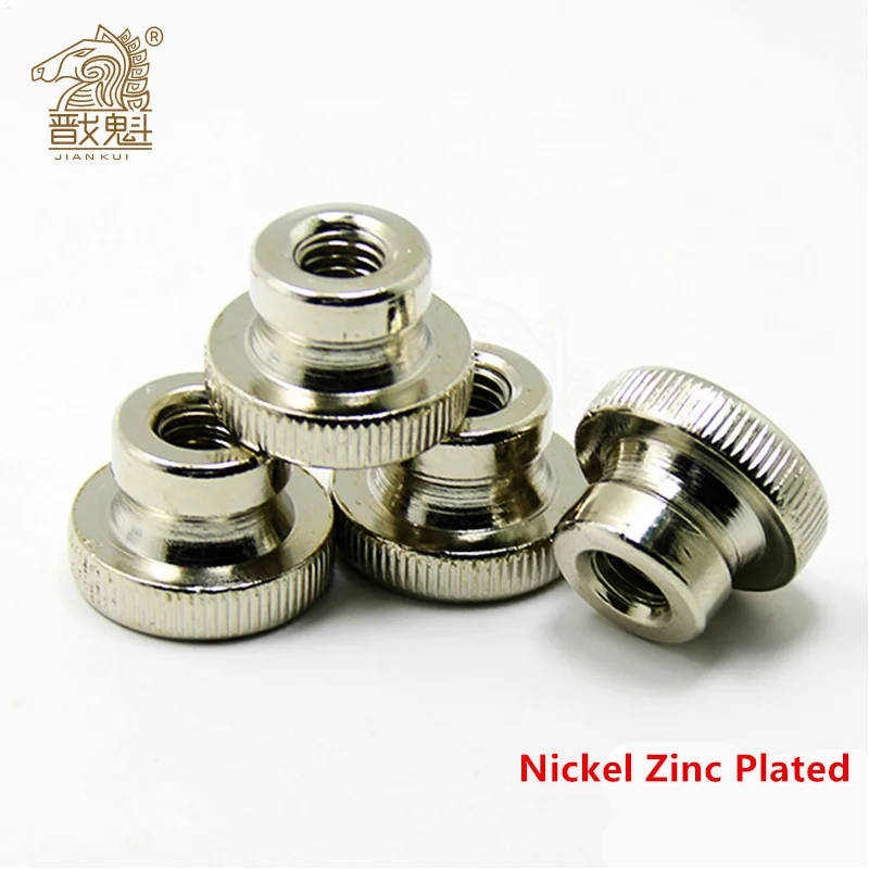 5PCS M3 M4 M5 M6 M8 M10 DIN466-B GB806 Galvanized Knurled Thumb Nut Iinstrument Hand Tighten Nut 3D Printers Parts Curtain Wall