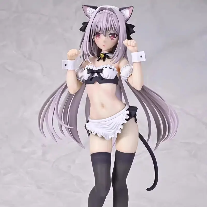 Anime Figure Q Six 1/6 Sakurakoji Luna Cat Ear Maid Tsuki Ni Yorisou Otome No Sahou Collectible Model image 3