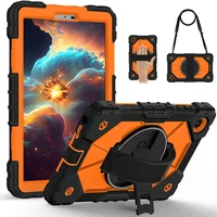 360 °   Funda resistente a prueba de golpes con mango giratorio para Lenovo Tab One, funda para tableta de 8,7 pulgadas, Tab K9 TB305FU 8,7 TB305ZU, funda con soporte con correa