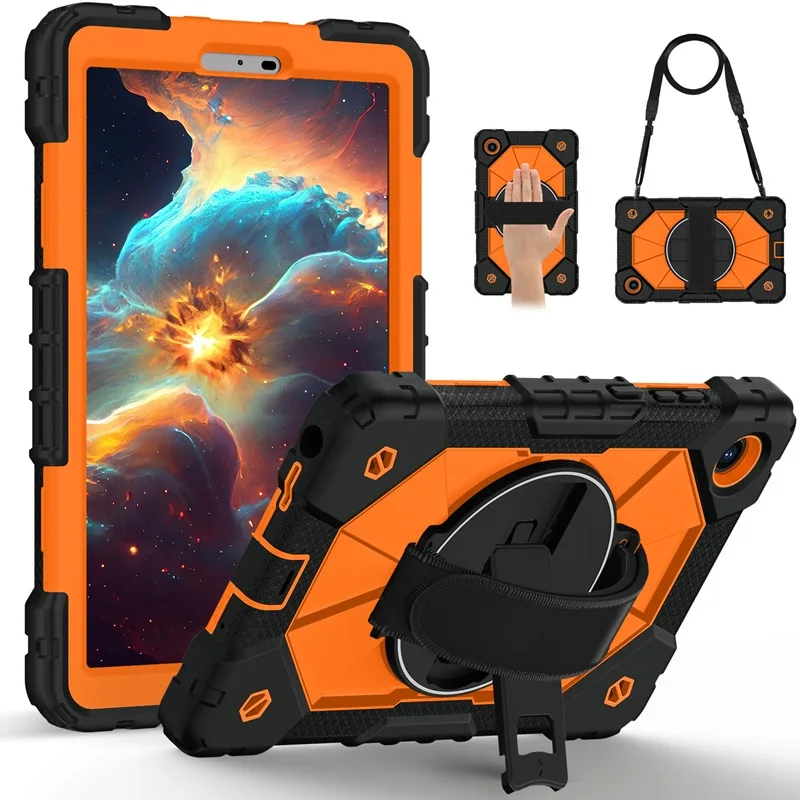 360° Rotating Handle Shockproof Rugged Case for Lenovo Tab One 8.7