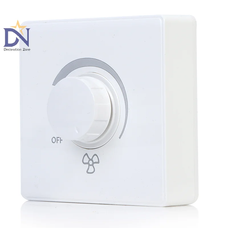 86 Type Ceiling Fan Adjustment Stepless Speed Controller Wall Switch 220V 10A