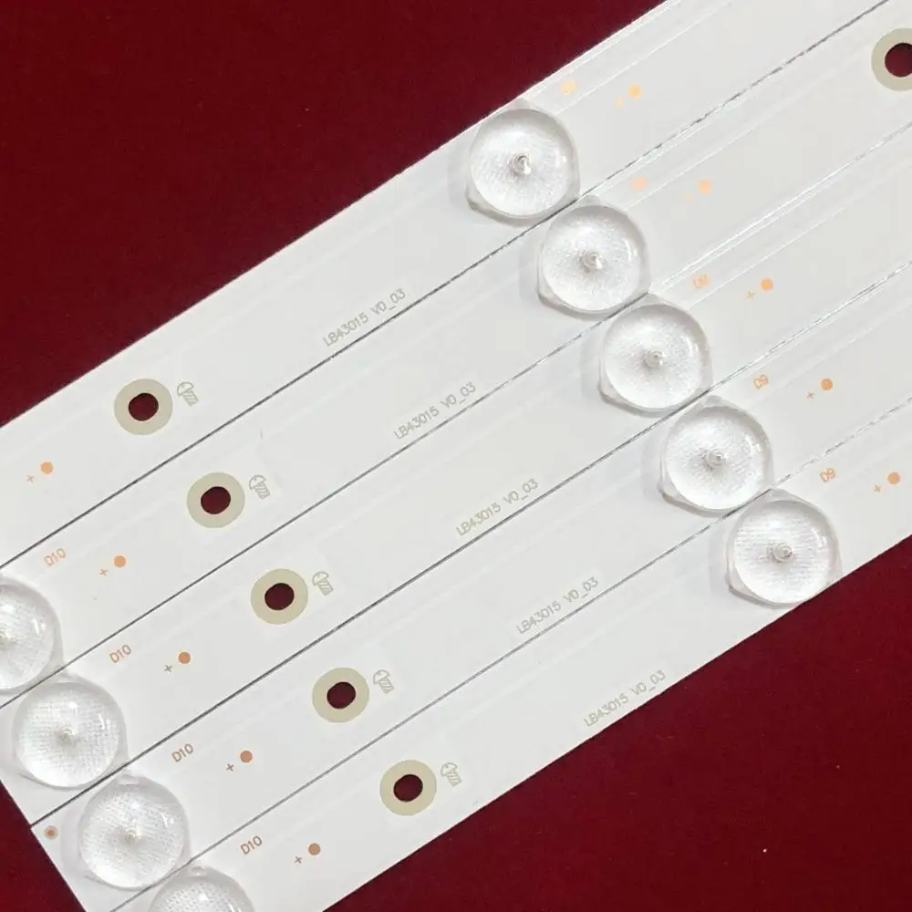 5 قطعة LED الخلفية قطاع ل L42F220B L42P60BD L42F3250B 43PFT4131 43PFS5301 GJ-2K15-430-D510 GJ-2K16-430-D510-V4 LB43015 V0-00