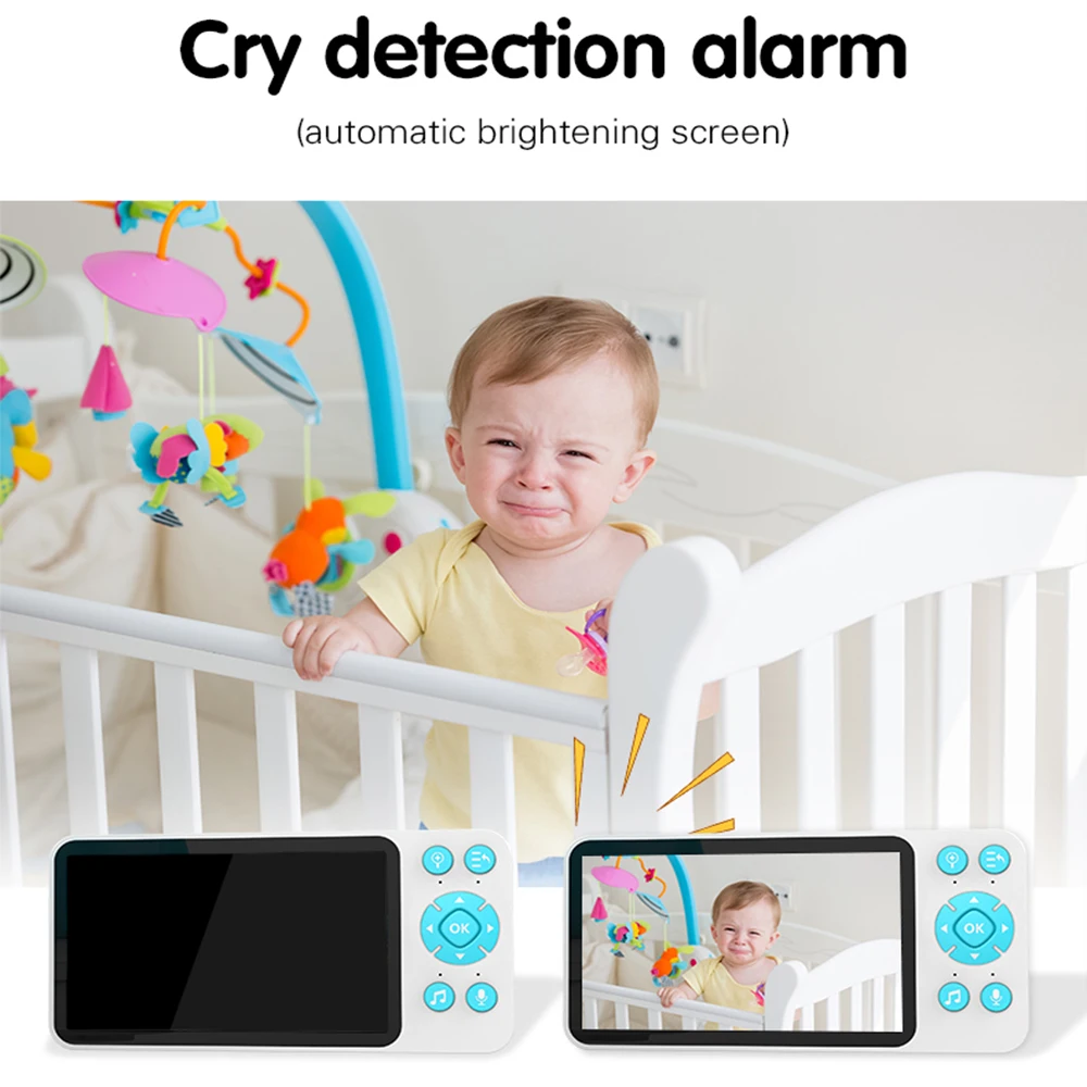 DIDSEth-Baby Monitor com Resposta Ativa, Câmeras de Vigilância por Vídeo 2MP, Câmera IP WiFi, Chamadas de Vídeo 360 °, Mãe e Filhos