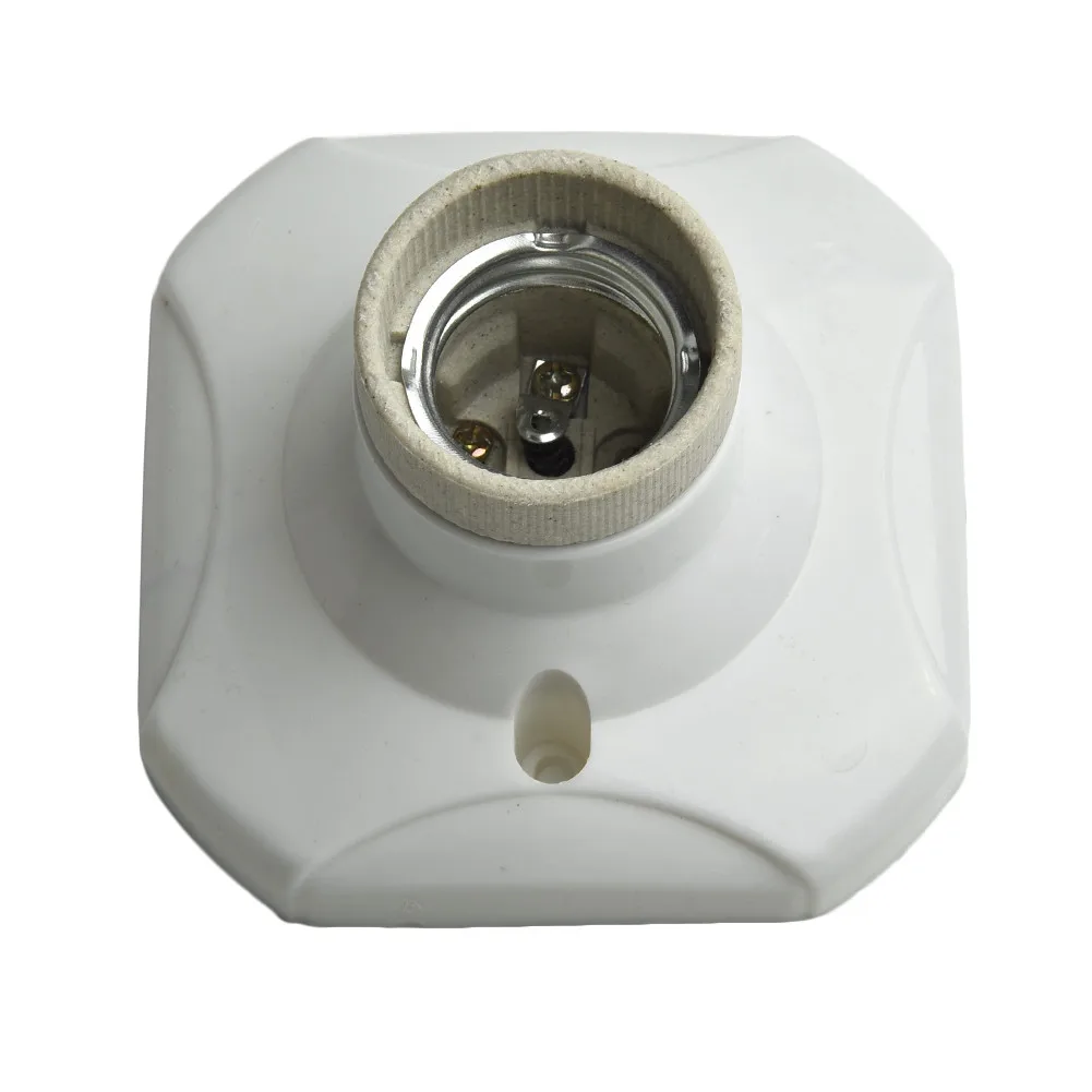 E27 Heat Light Bulb Lamp Socket Holder Porcelain Straight Glazed Ceramic Hot For Bulb Lamp Lamp Holder Socket Base Light Bulb