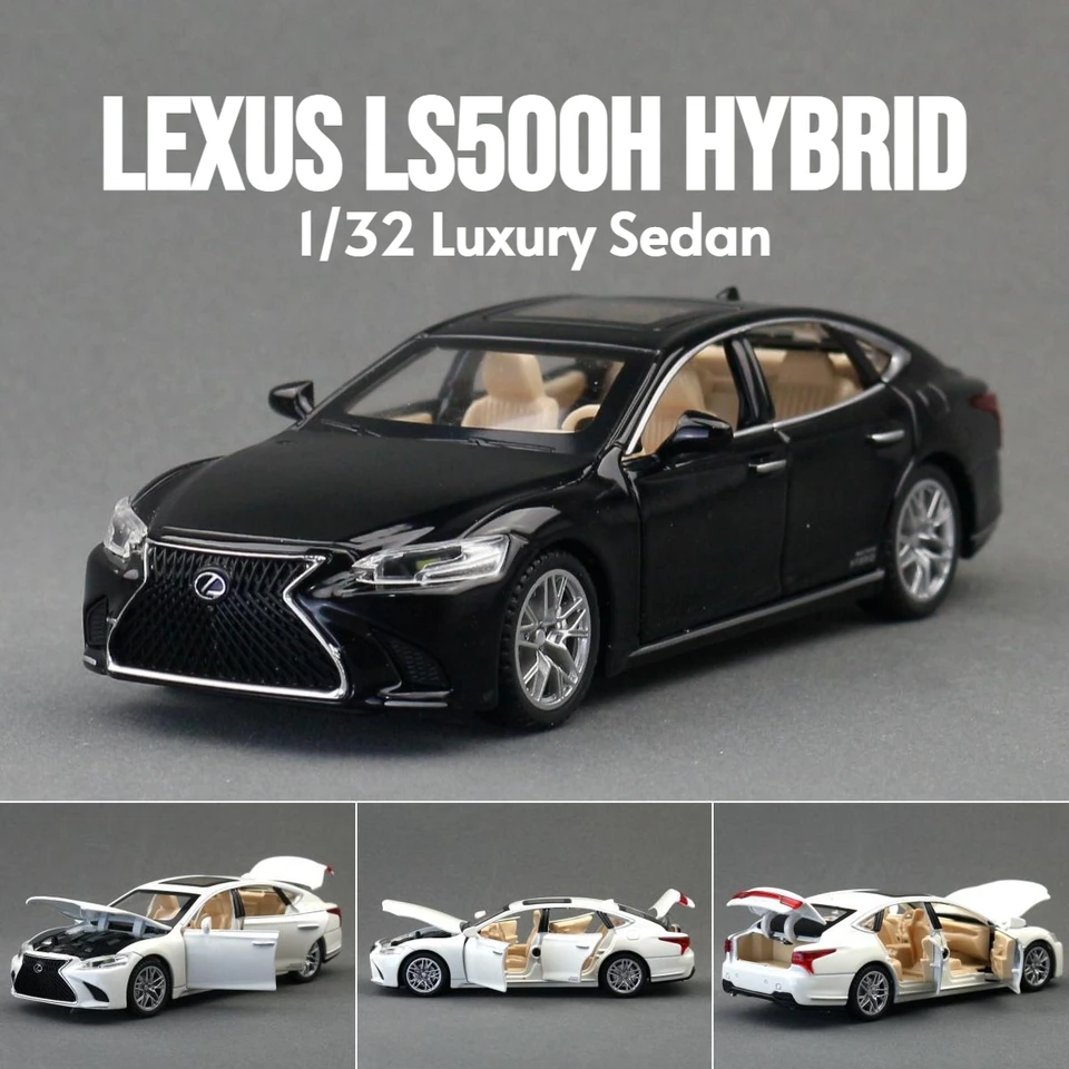 1/32 Lexus LS500H Toy Car For Children Diecast Miniature Model