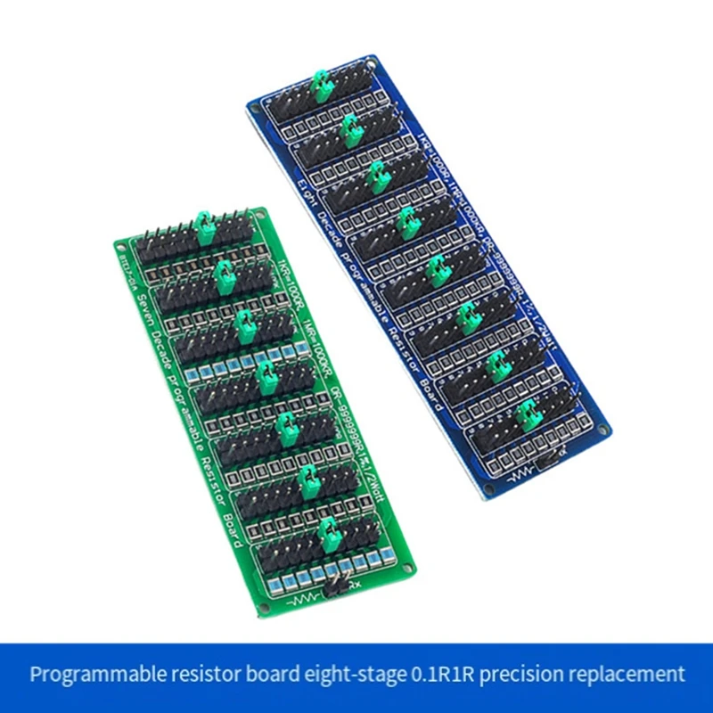 Programmable Eight Decade Resistor Board 0.1-9.9999999MΩ (0-10MS) Step Accuracy 1/2 W SMD Resistance Module 0.1R