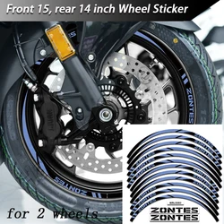 Voor Zontes 368e 368d 368M 350e 350M 350d Velgsticker Reflecterende Accessoires Waterdichte Sticker