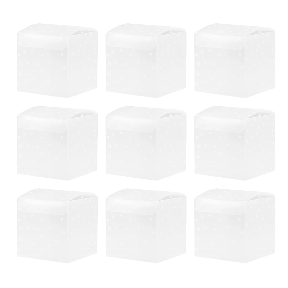 

50pcs 6Cm Pvc Candy Boxes Party Favors Birthday Gift Bags Wedding Chocolate Packaging Plastic Boxes