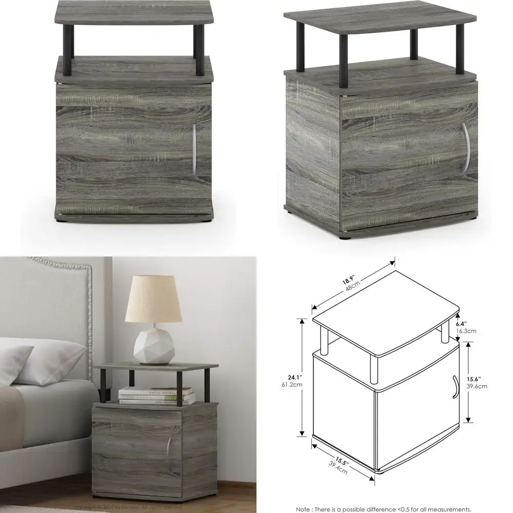 

Utility Design Oak Grey End Table