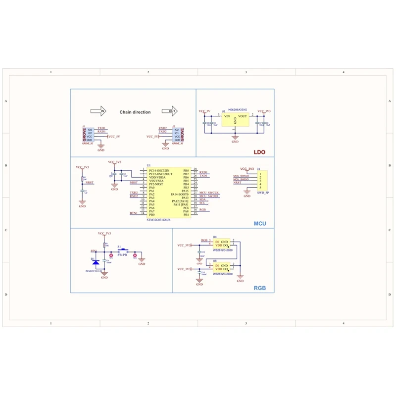 سلسلة مفتاح إدخال بمفتاح واحد، مصباح RGB LED متكامل قابل للبرمجة، مع مفتاح لوحة المفاتيح الميكانيكية القابلة للتبديل السريع، مفتاح أزرق #6