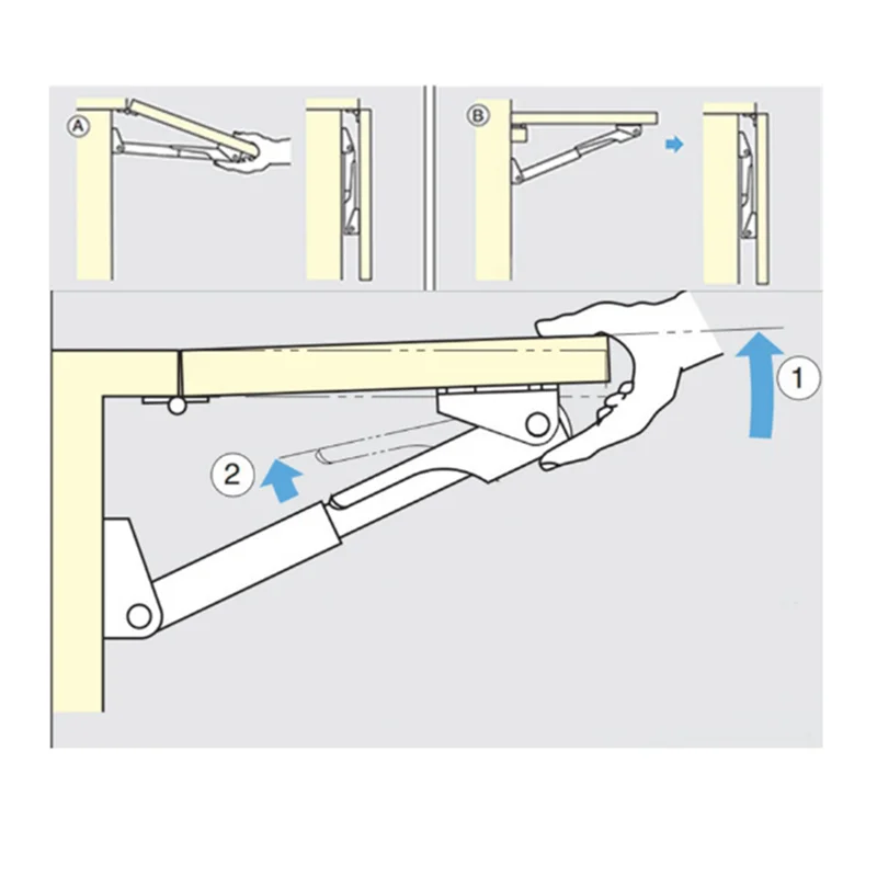 

VC-Innovative-RV Кухонная стойка Настольный удлинитель Складная телескопическая диагональная скоба Аксессуары для автофургонов