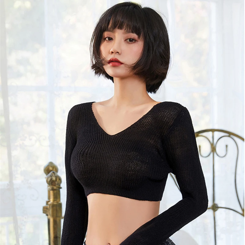 Korea Style Fashionable Cute College Clothing Student Women Sexy Lingerie Role Play Costume Temptation School Uniform Top