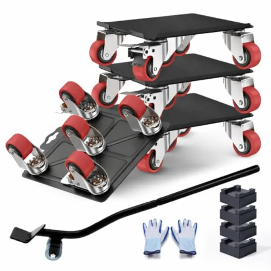 

Тележка для мебели Penta Move с колесами, усиленная, с поворотными на 360° колесами и тормозами, безопасное и легкое перемещение мебели