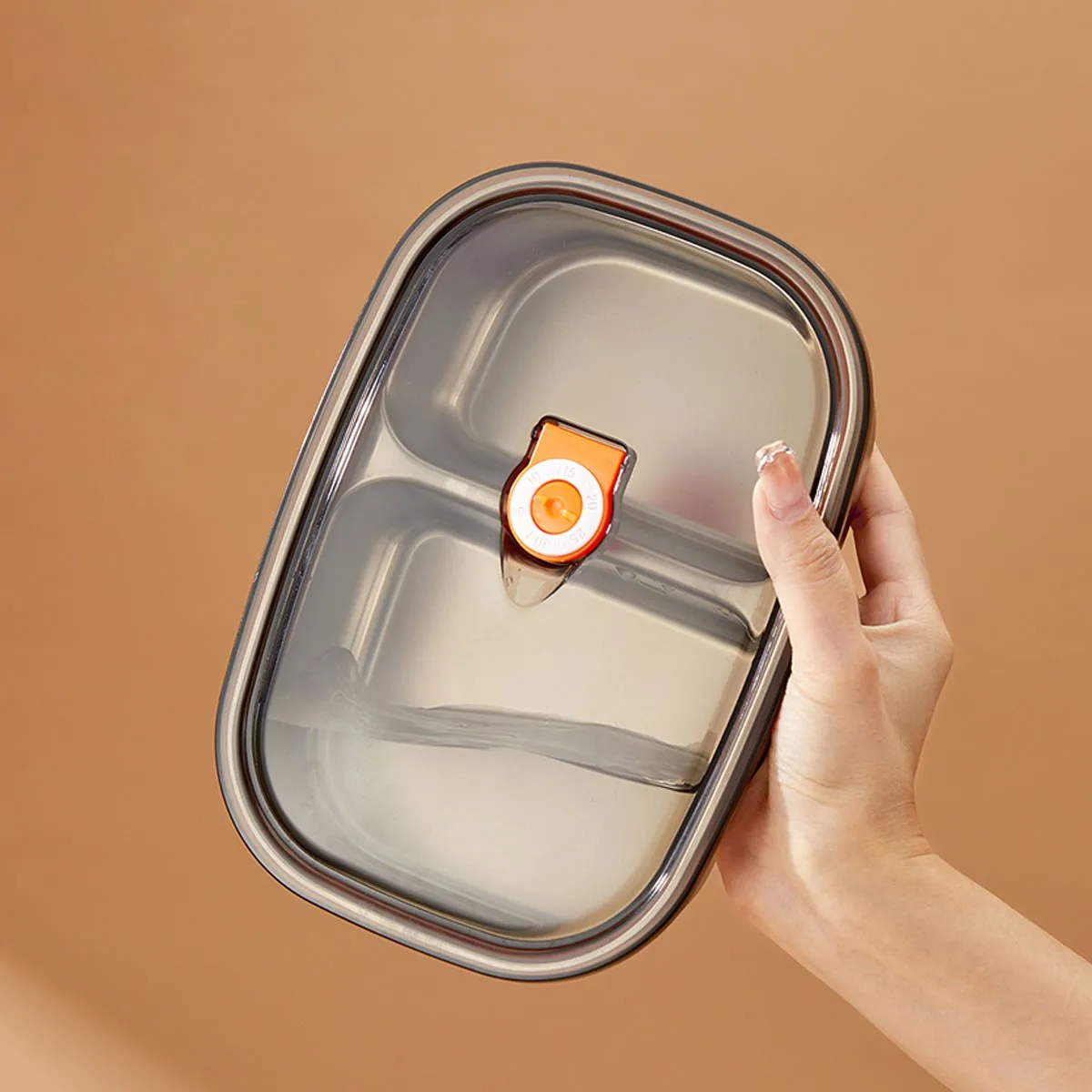 Portable 304 Stainless Steel Bento Lunch Box Microwave Heatable Large Capacity Leak-proof Food Container For Students Adult view 6