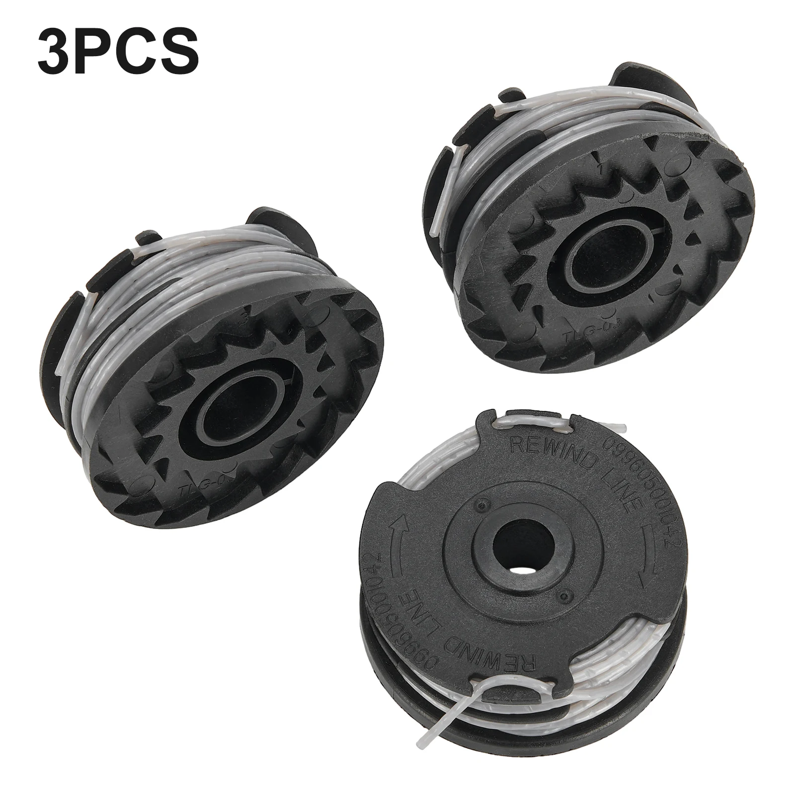 Grass for trimmers Line Spools for Lawn Mower Replacement 3pcs/set For G40LTK2x / 2101507 For Greenworks G40LT G40LTK2
