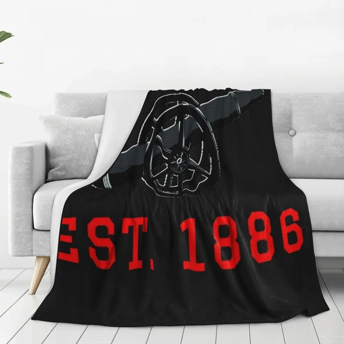 Established 1886 Blanket Fleece Lightweight Throw Blankets Sofa Throw Blanket For Home Bedroom Travel Throws Bedspread Quilt