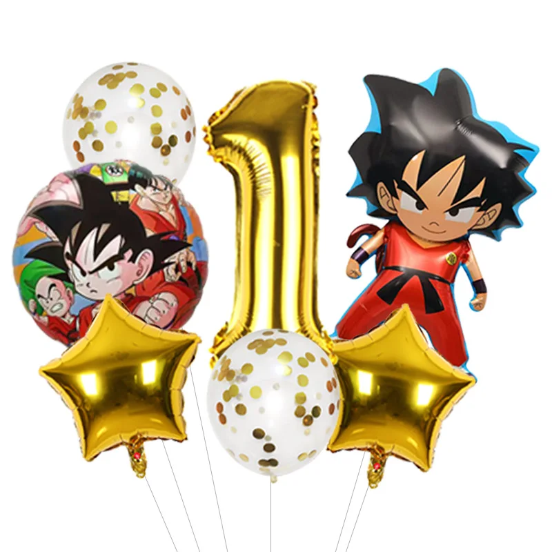 Trunks Sword Future Foil Balloon Dragon Ball Z Character Mylar for Anime Themed Birthday Party Boy Cake Topper view 2