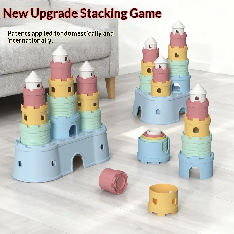 

Новый развивающий набор-конструктор 2026: Кубики для раннего развития малышей, изучение цветов и цифр, развивающая головоломка