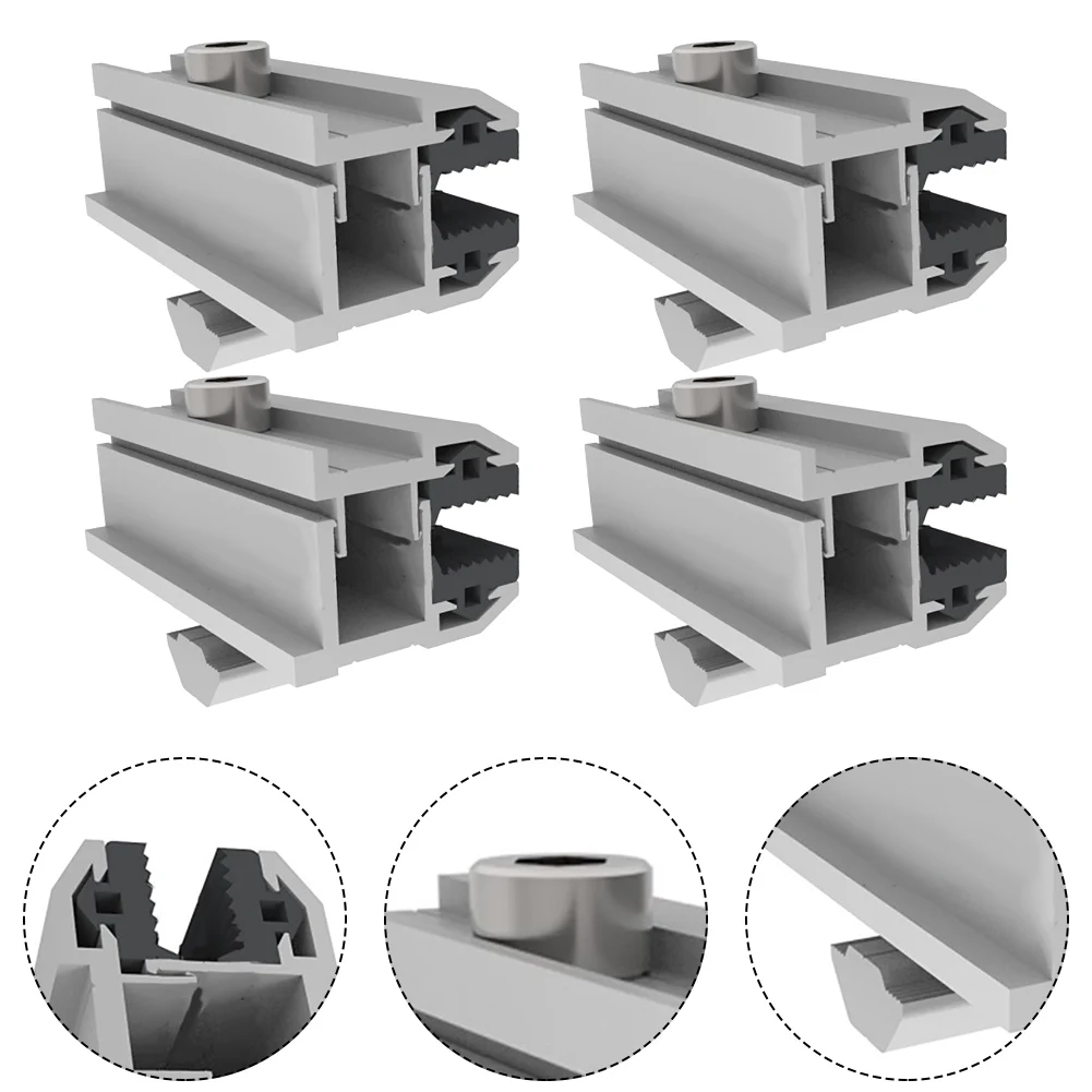 High Quality for solar Panel Clamp Thin Film End Clamp for solar Panel Support 1/4pcs Easy Installation Photovoltaic Holder