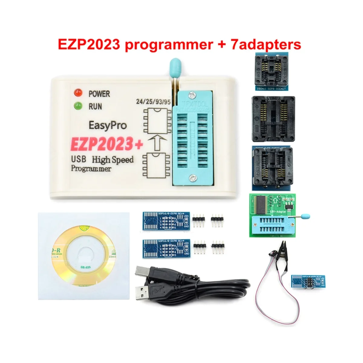 A57G-EZP2023+ 高速 SPI フラッシュプログラマ EZP2023 サポート 24/25/93/95 EEPROM Bios 25T80 書き込みオフラインコピー