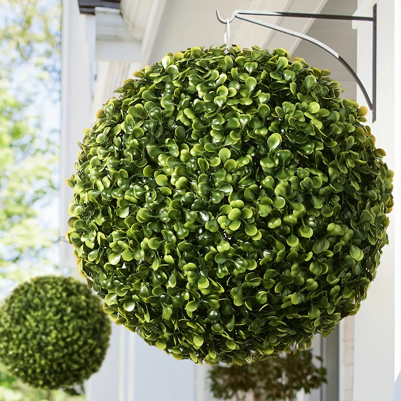 

Artificial Plant Decoration Outdoor Fake Hanging Plants Room Decor Pot Balcony Garden Plants Artificial Green Milan Grass Ball