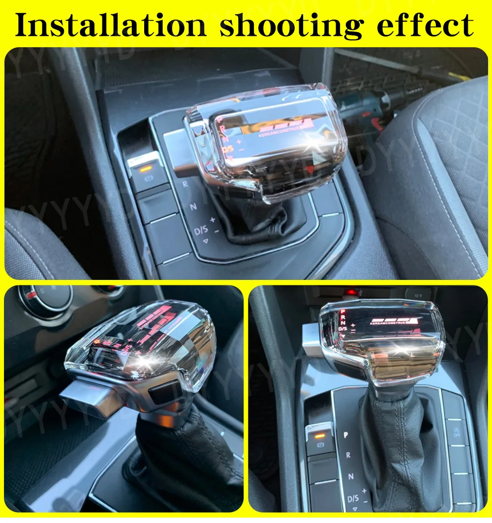 For Volkswagen Vw Golf Mk 6 7 Passat B7 B8 Tiguan Mk2 Dsg Gearbox Handle Electronic Led Crystal Shift Handle Automatic gear Knob - Image 2