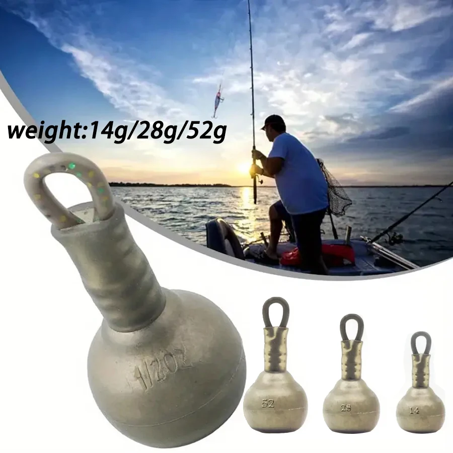 YOTO 3/4/6 pièces plombs de plomb à pression d'eau enduits de caoutchouc de pêche de qualité supérieure 14G/28G/52G-poids à clipser de sécurité pour la carpe