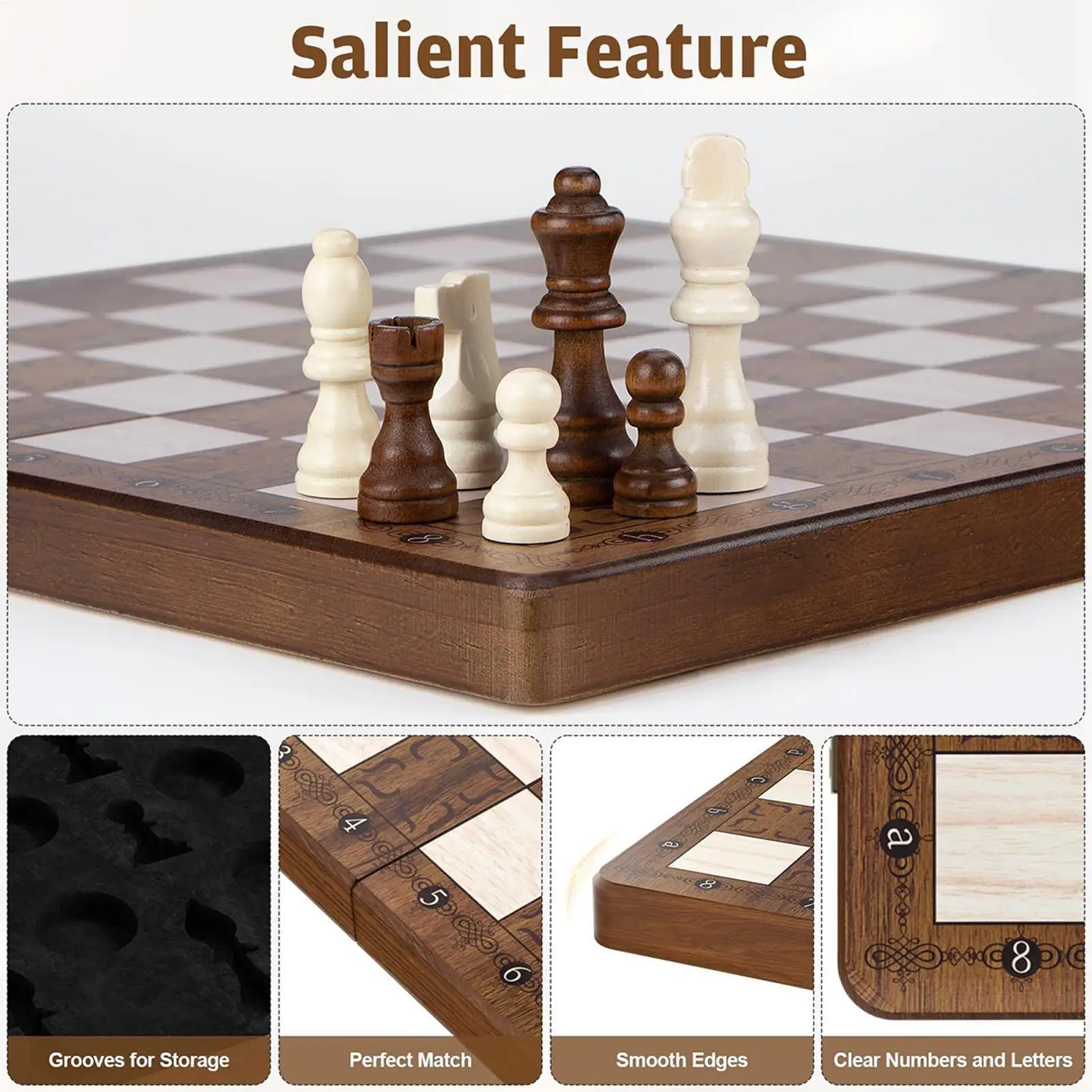 

Набор шахматных игр со складным дизайном, магнитный деревянный шахматный набор, дорожные игрушки для классной комнаты ожидания, автомобильная поездка, домашний парк на открытом воздухе