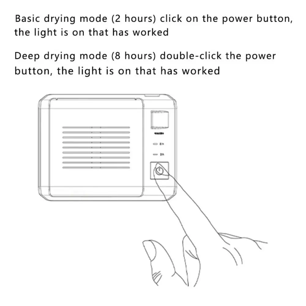 

Удаляет пот T55 Сушилка для слуховых аппаратов Удаляет влагу Технология UV-C Ультрафиолетовый осушитель UV-C Аксессуар для осушителя