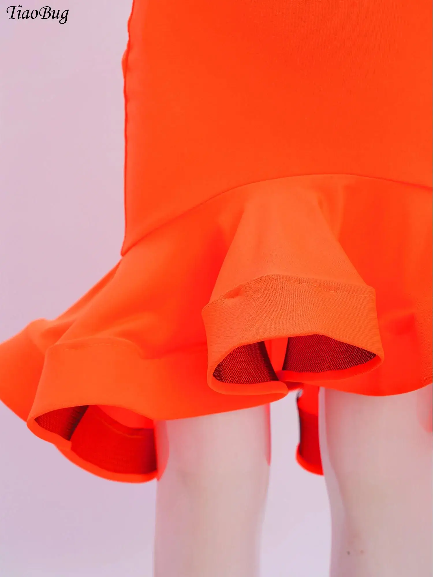 

Kids Girls Latin Performance Costume Ruffle Latin Dance Skirt/Pantskirt Salsa Tango Samba Ballroom Dance Competition dancewear