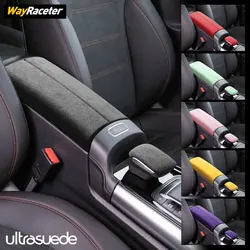 Ultrasuede Car Storage Armrest Box Gear Shift Knob Cover For Mercedes Benz H247 GLA Class 2020 2021 2022 2023 GLA180 GLA200 250