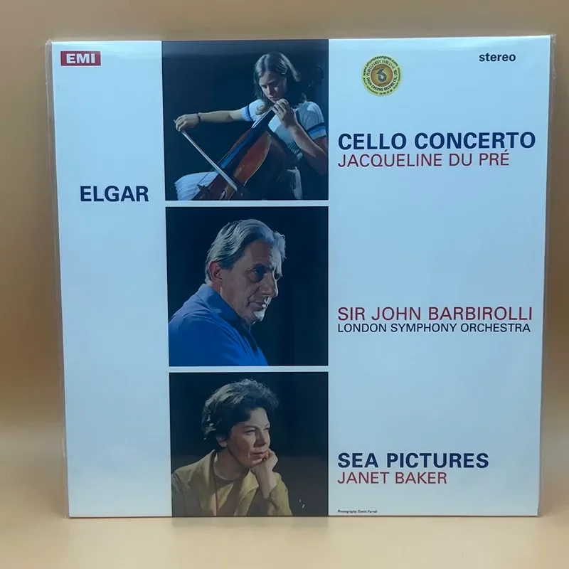 

LP Legendary Vinyl for Elgar Cello Concerto Seascape Jacqueline Dupree
