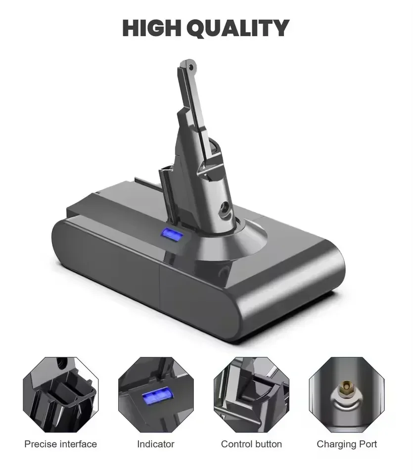 

Newly Upgraded for Dyson V8 21.6V Replacing Rechargeable Battery V8 Absolute Cordless Vacuum Handheld Vacuum Cleaner Battery