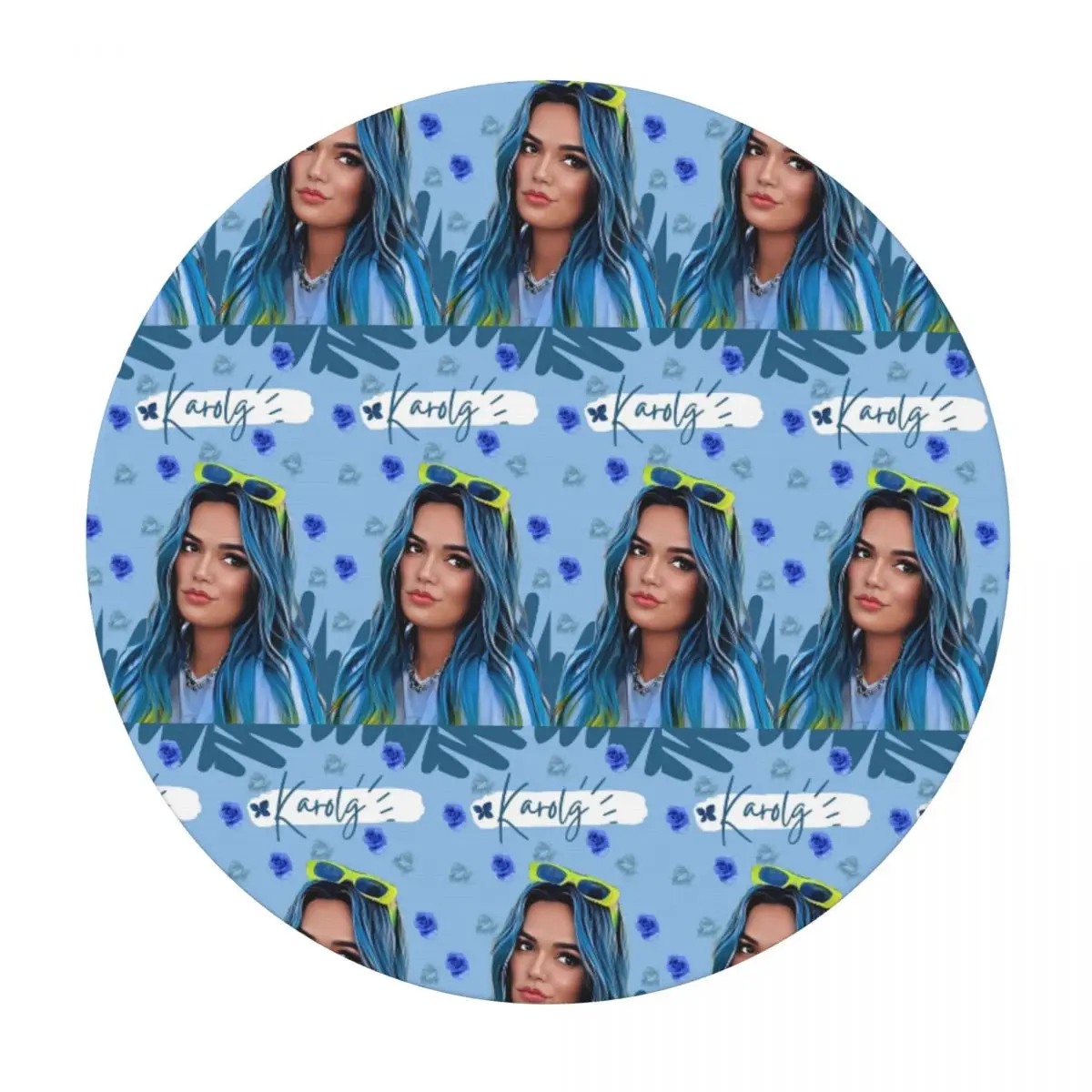 Fondo De Pantalla Karol G Waterproof Round Tablecloth Oilproof Table Cloth for Kitchen Events Dining Table Cover