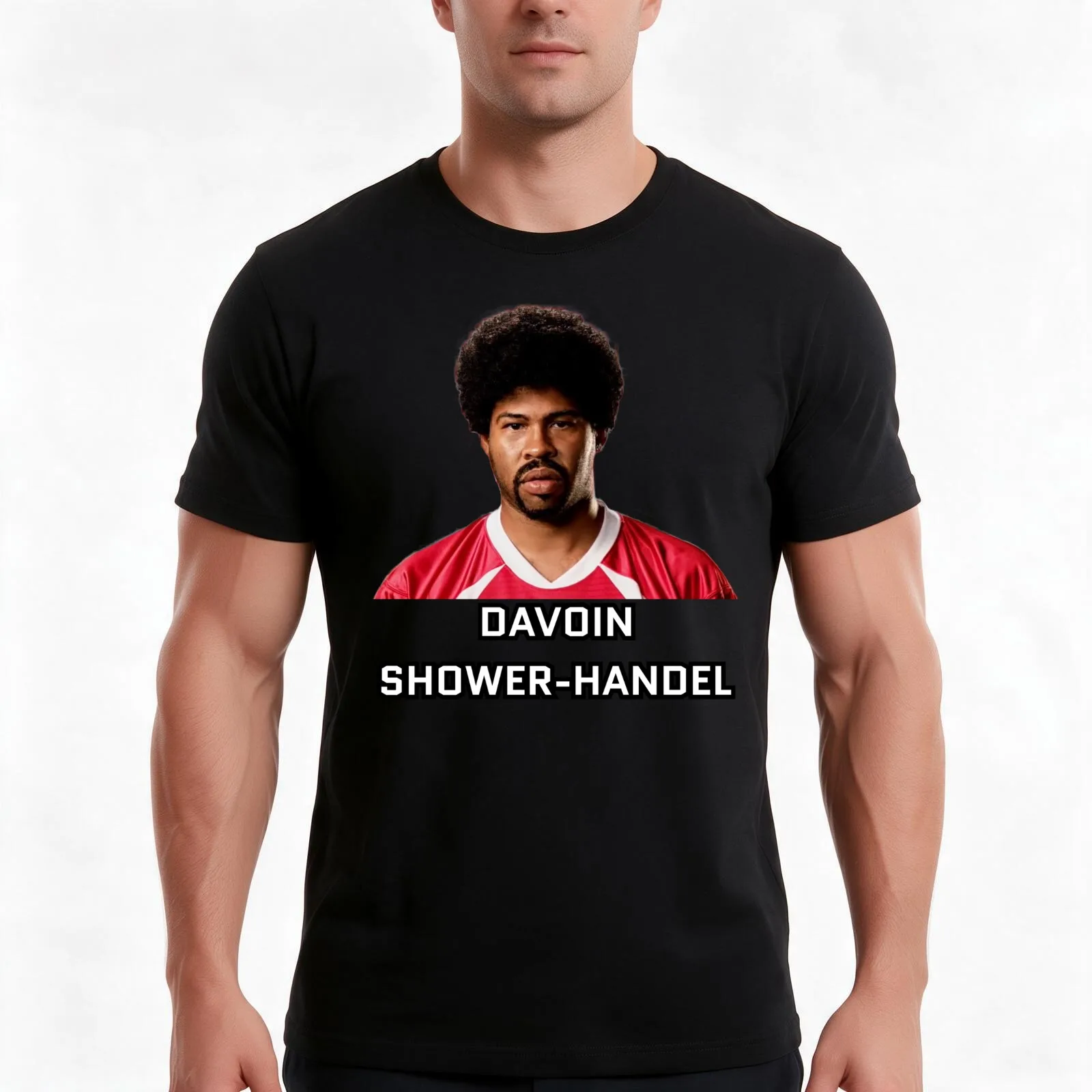 Davoin Shower-Handel T-Shirt Summer Casual Cotton Tee Oversized Streetwear Tops Vintage Graphic Print Loose Fit Short Sleeve
