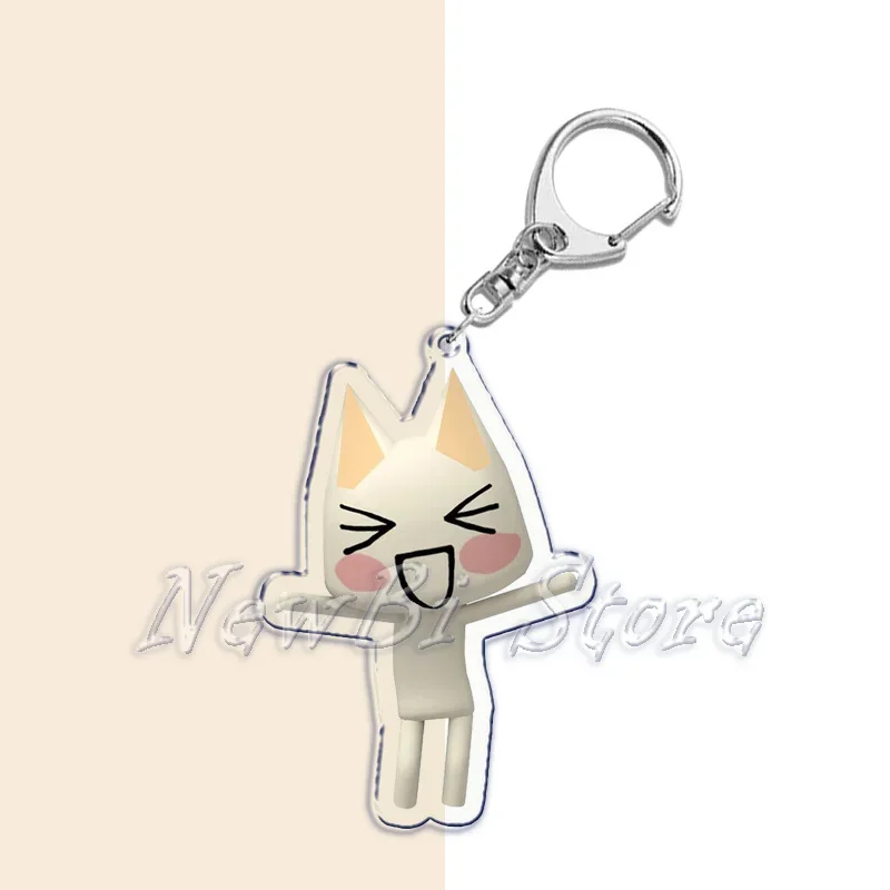 Super Cute Cartoon Inoue Toro Cat Keychains for Accessories Bag Pendant Game Key Chain Ring Keyrings Jewelry Fans Gifts