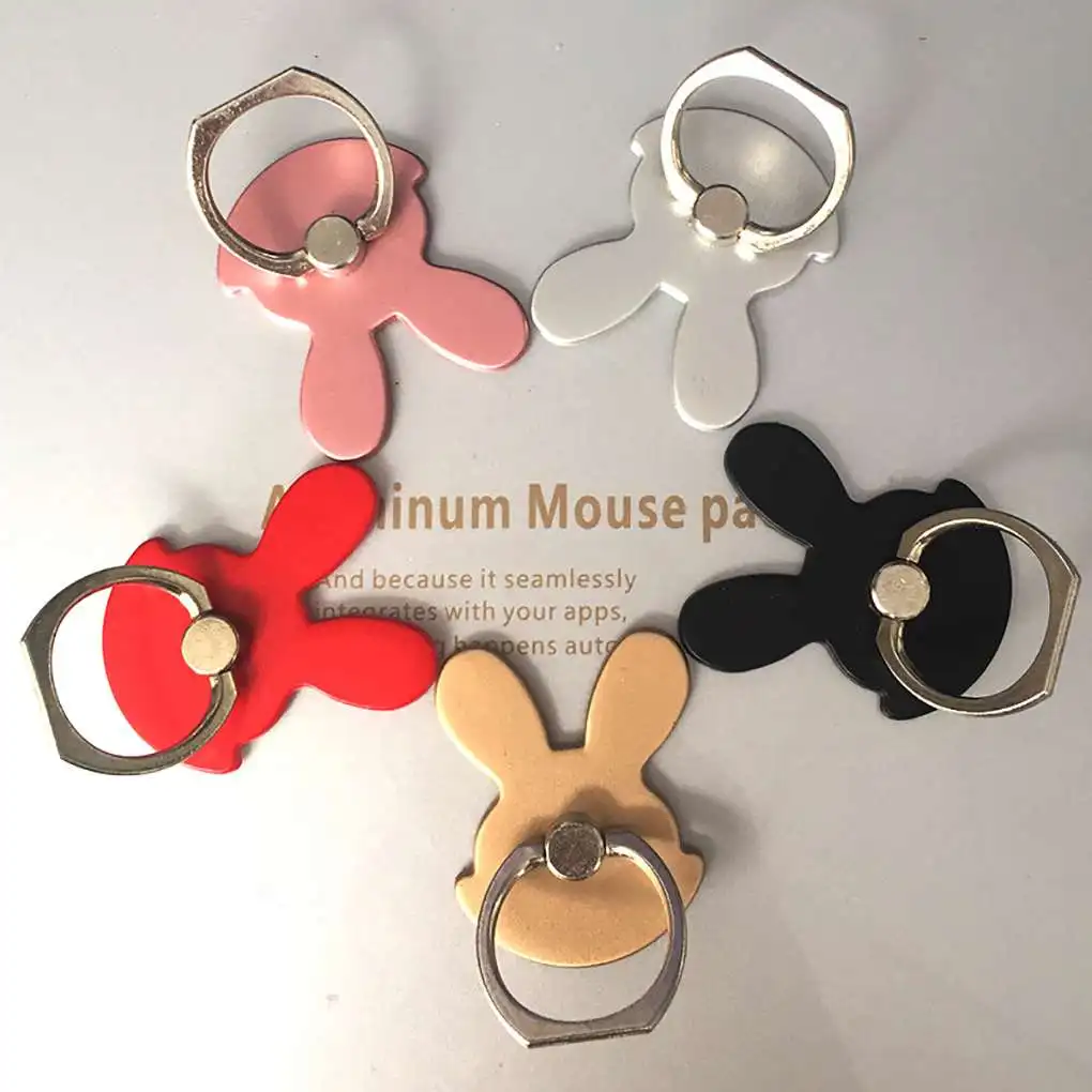 Kaninchen Hase Telefonst änder Tablets Handgriff Ständer Aluminium legierung 360 Rotation Telefon Ring halter