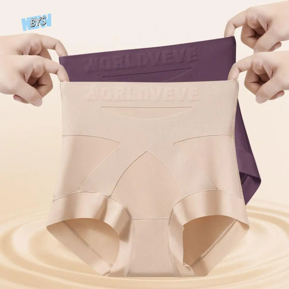 

High Waist Shapewear Panties Tummy Control Cotton Crotch Postpartum Body Shapers Cross Belt Lingerie Seamless Underwear Women