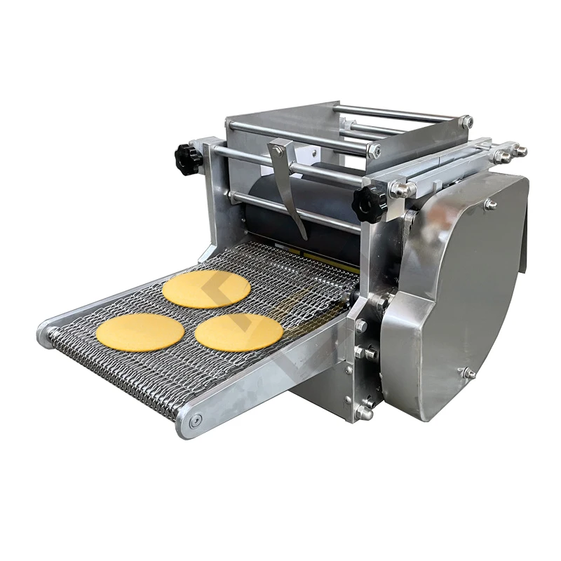 High Productivity Automatic Flour Corn Mexican Taco Roti Maker Press Bread Dough Presser Grain Flour Tortilla Making Machine