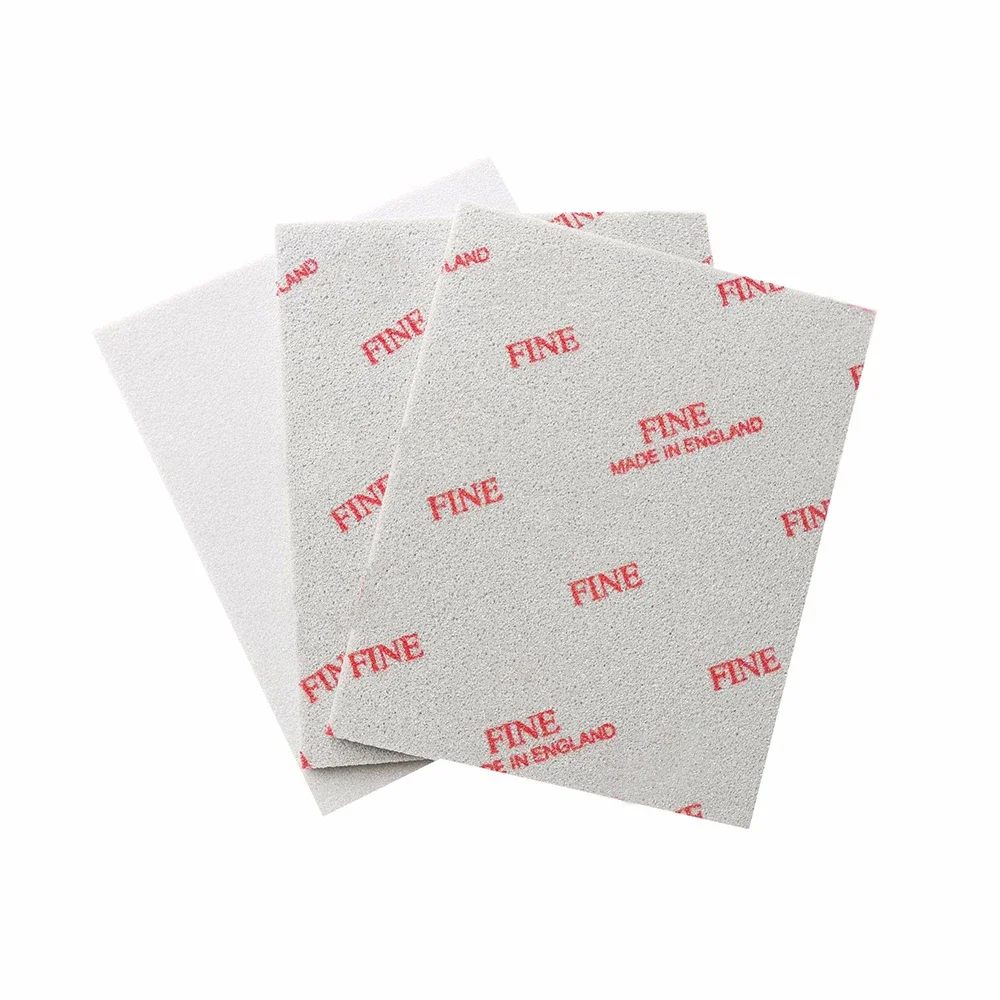 1/5/10 pçs almofadas de espuma de esponja de lixa softback 4-1/2 "x 5-1/2" lixa de polimento de moagem abrasiva super ultra microfino
