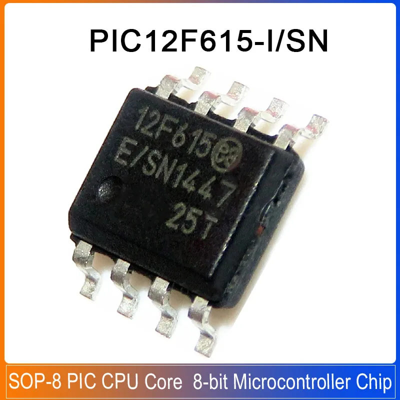 1/5pcs PIC12F615-I/SN SOIC-8 PIC12F615 SOP8 12F615 PIC 8-bit  CMOS flash microcontroller