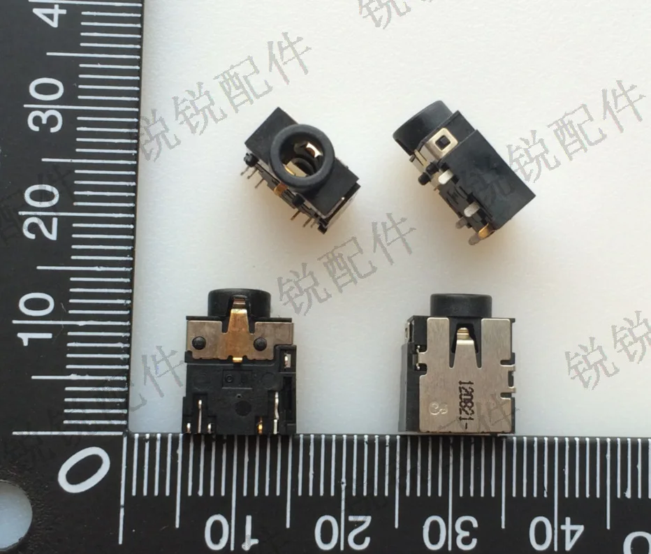 For notebook main board audio socket 3.5 earphones mic interface 7 pins gold plated power socket female seat